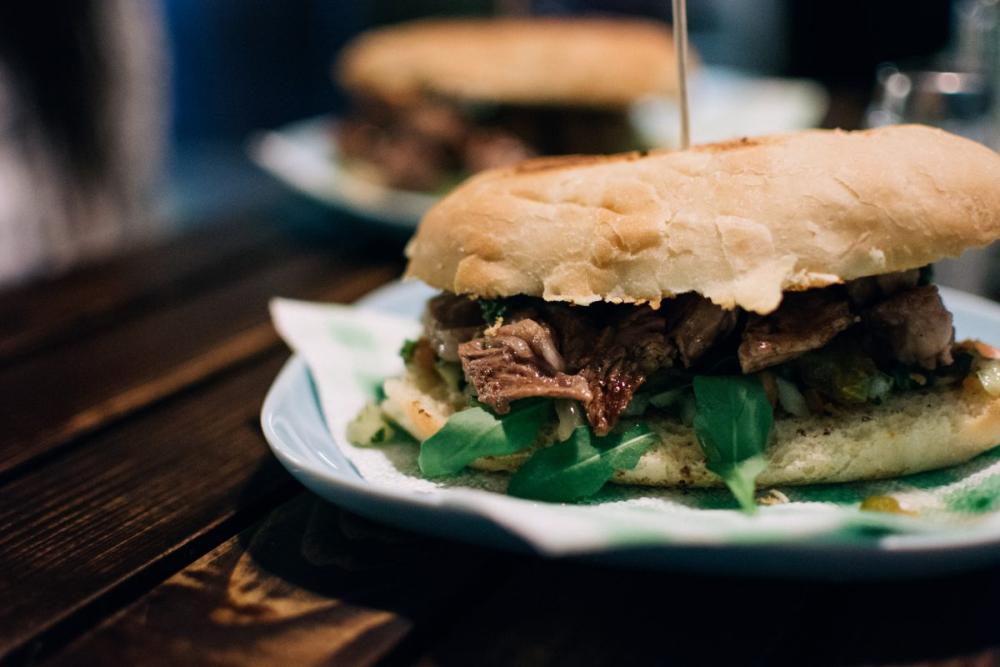 Argentinian beef steak sandwich Argentinian beef steak sandwich