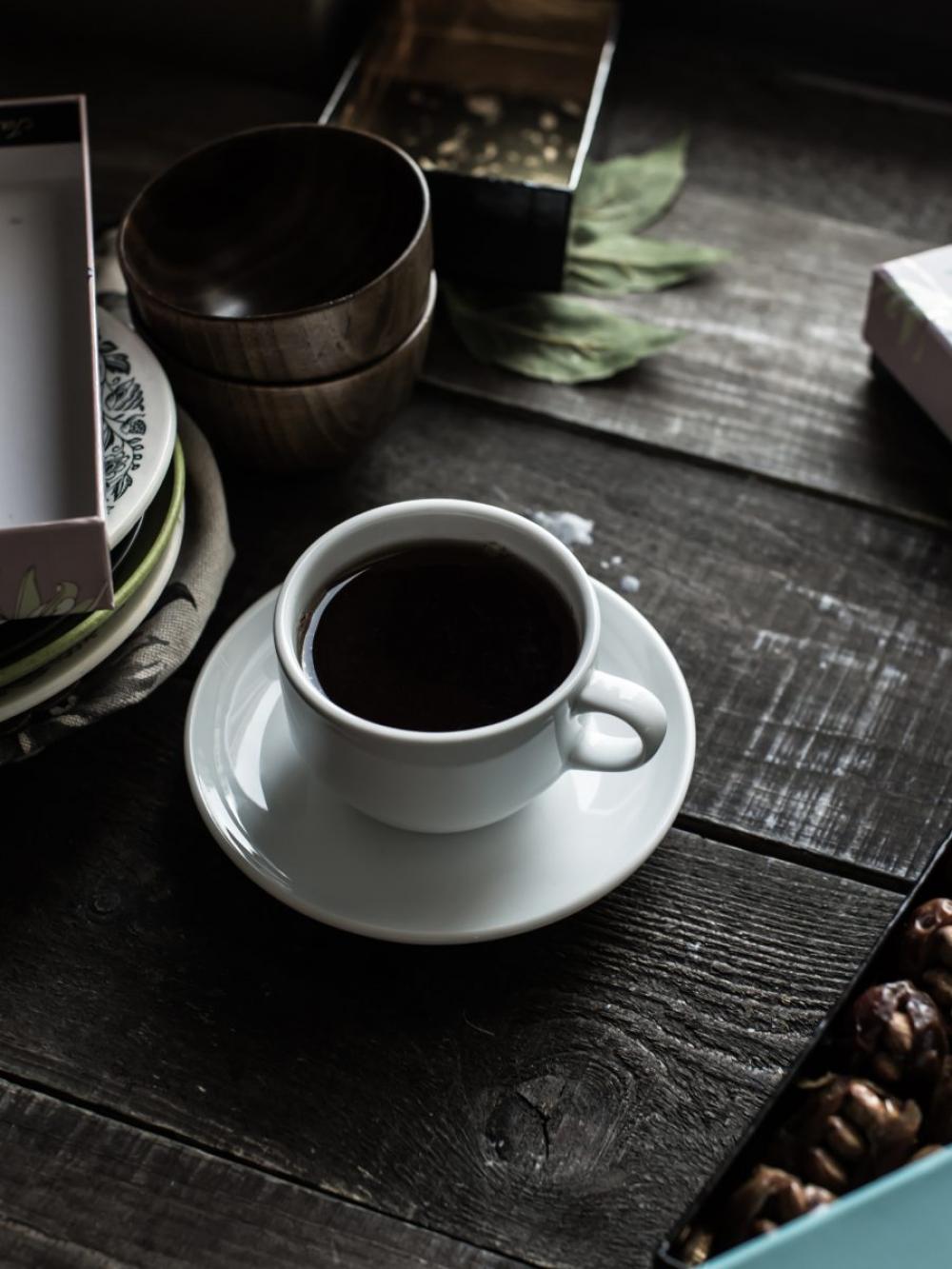 Cup of black coffee Cup of black coffee
