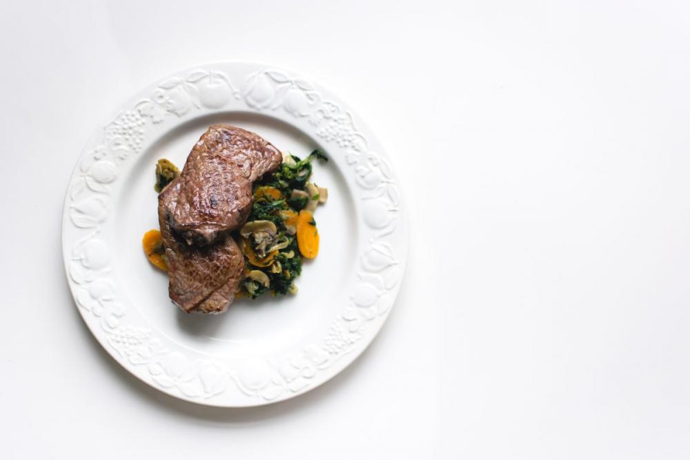Excellent beef steak with vegetables Excellent beef steak with vegetables