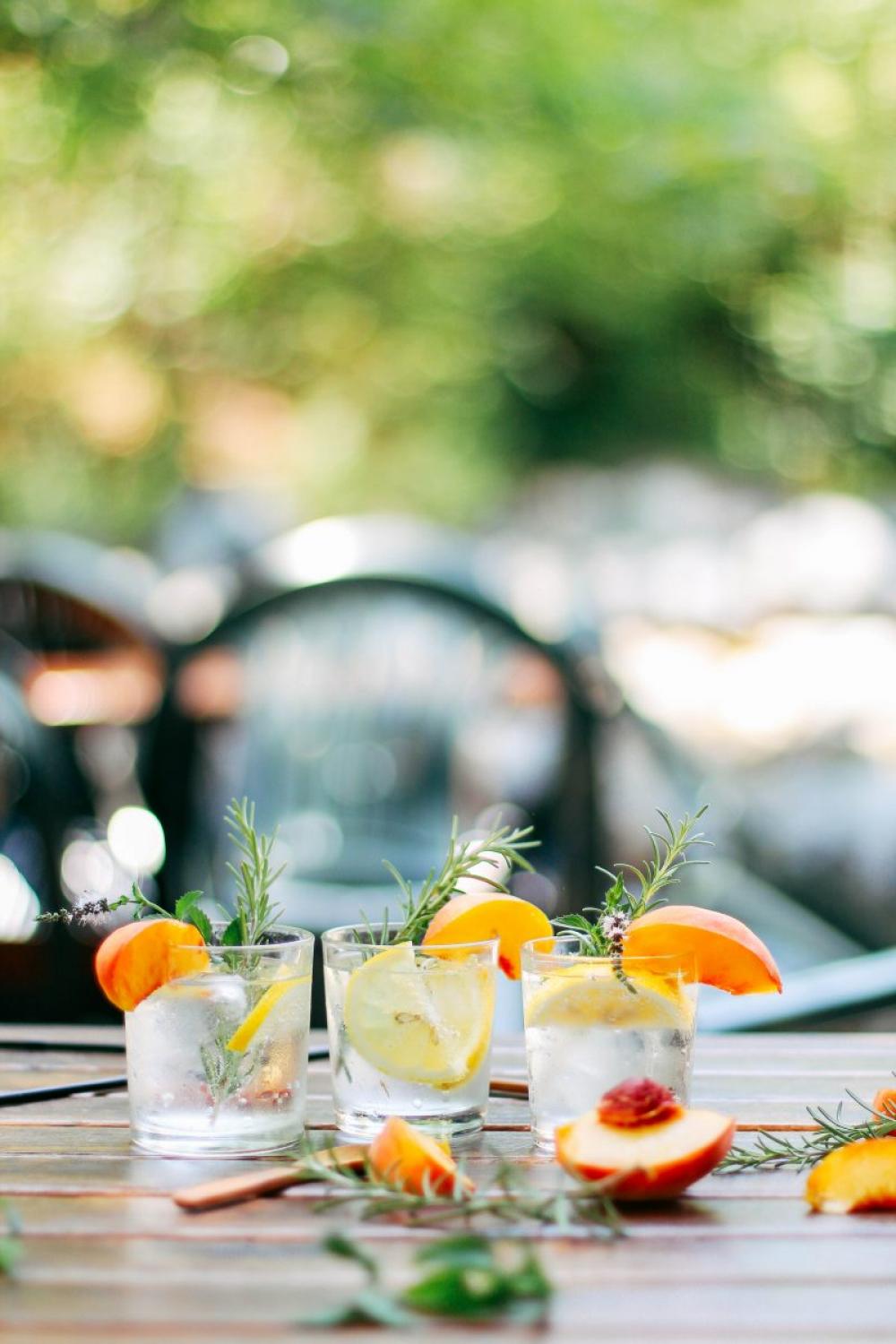 Tonic with fruits and rosemary Tonic with fruits and rosemary