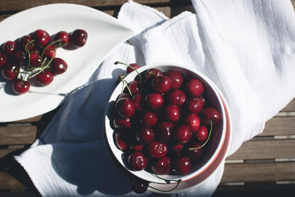 Fresh cherries outside Fresh cherries outside
