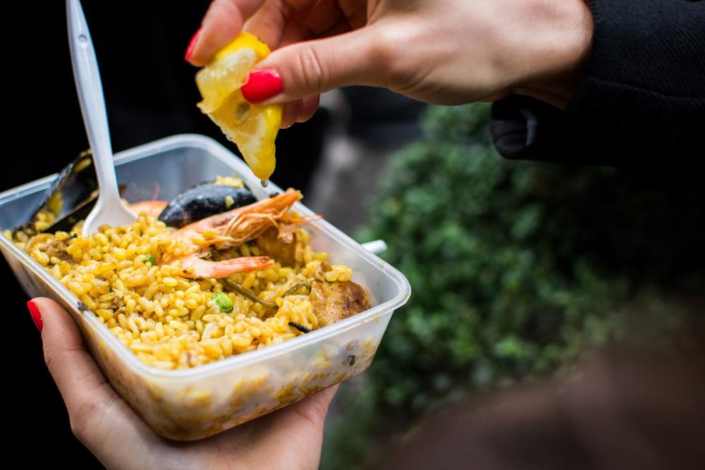 Seafood paella takeaway Seafood paella takeaway