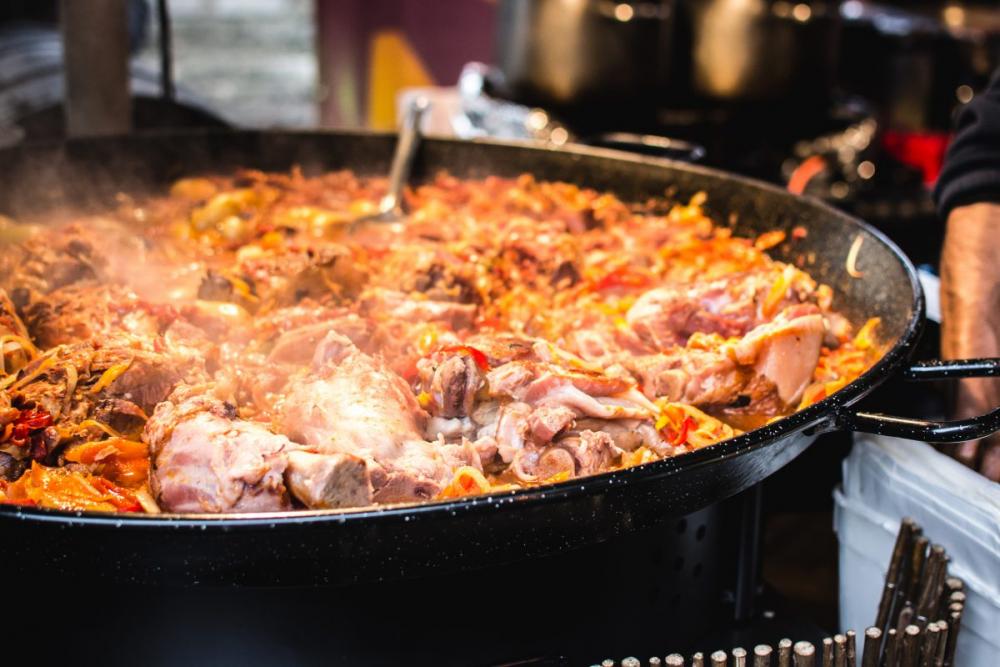 Street food pork meat Street food pork meat
