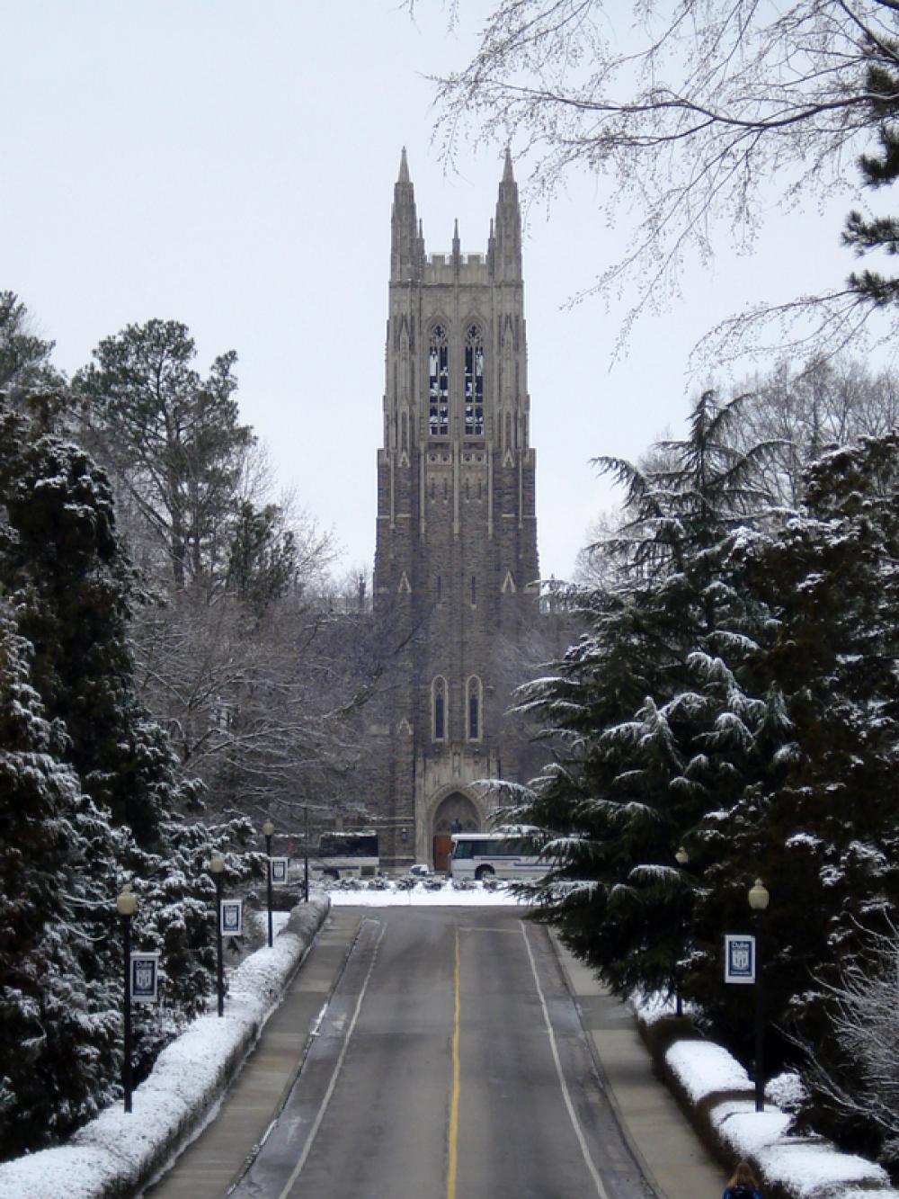 Duke Chapel in the Winter in Durham, North Carolina free photo Duke Chapel in the Winter in Durham, North Carolina free photo