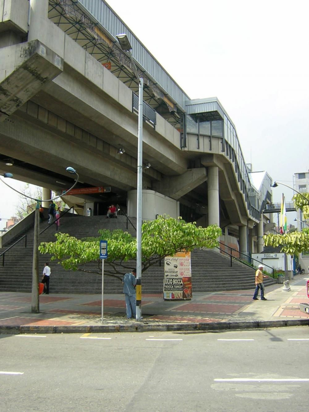 Estadio station and overhead bridge in Medellin, Colombia free photo Estadio station and overhead bridge in Medellin, Colombia free photo