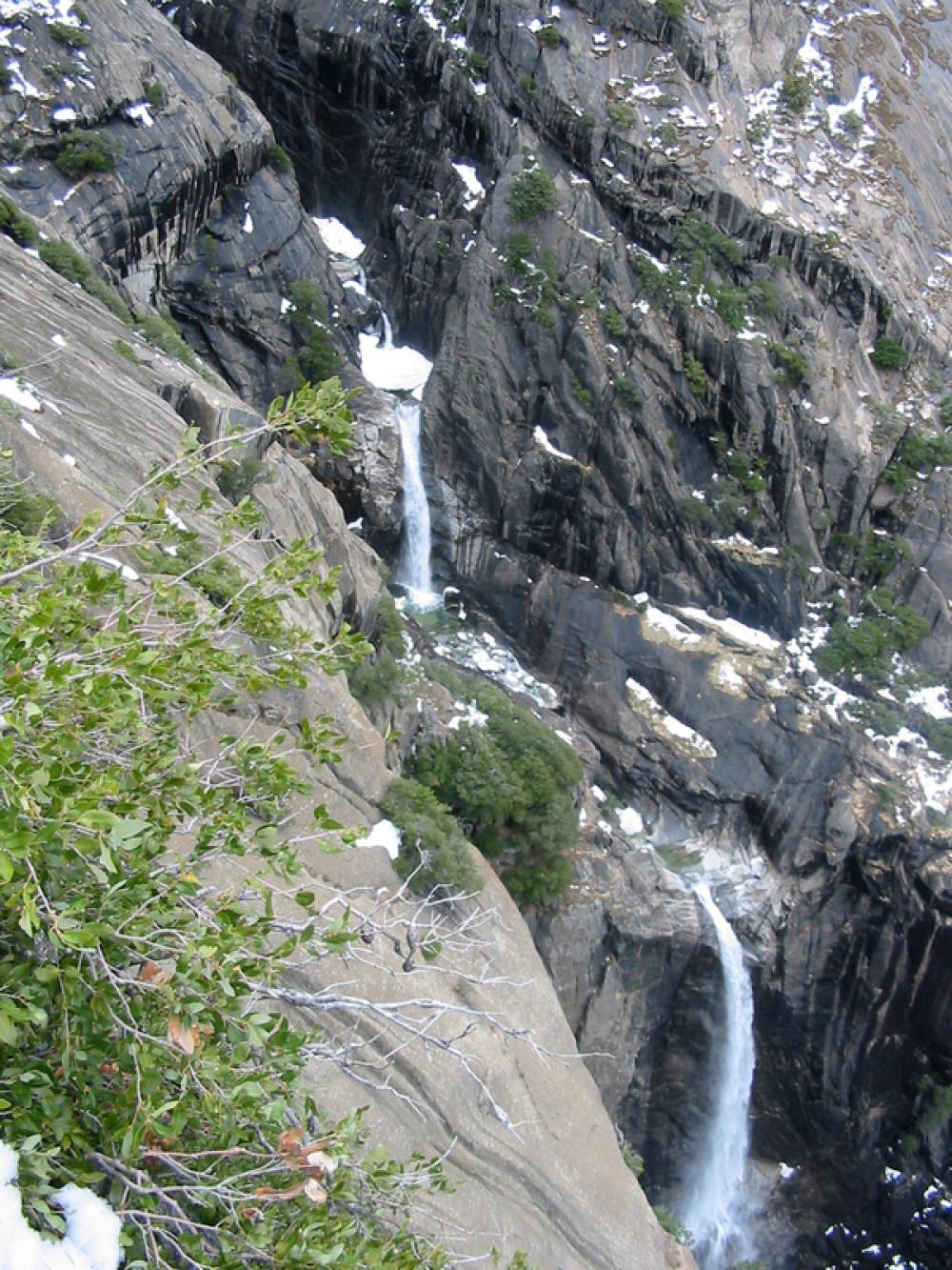 Middle Falls of Yosemite Falls at Yosemite National Park, California free photo Middle Falls of Yosemite Falls at Yosemite National Park, California free photo