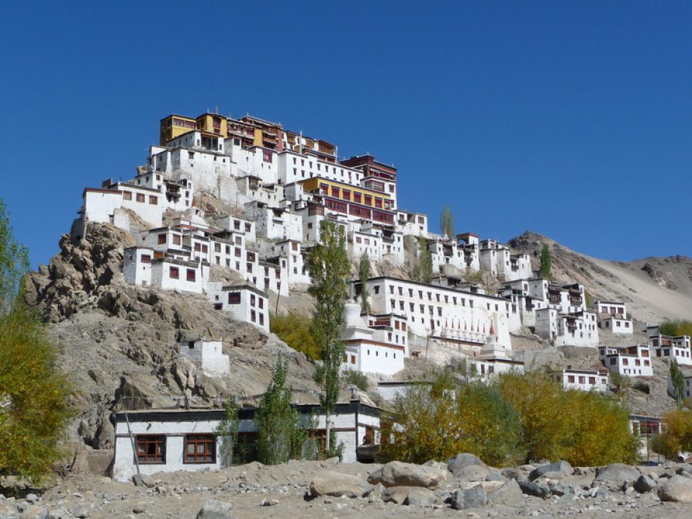 Monastery on the Mountaintop in Ladakh, India free photo Monastery on the Mountaintop in Ladakh, India free photo