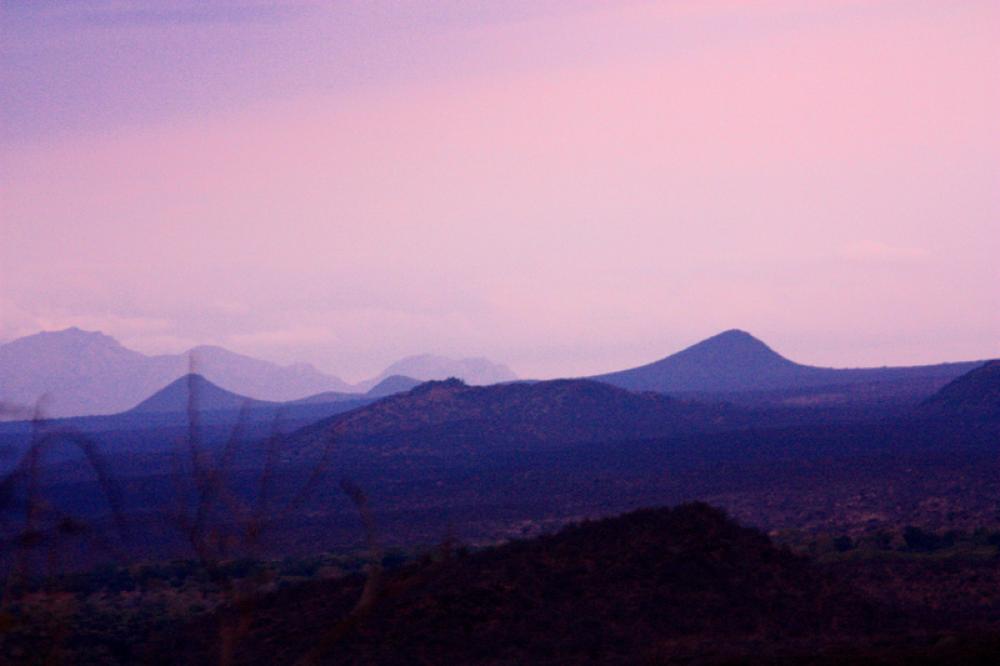 Mountain landscape Silhouette in Kenya, Africa free photo Mountain landscape Silhouette in Kenya, Africa free photo