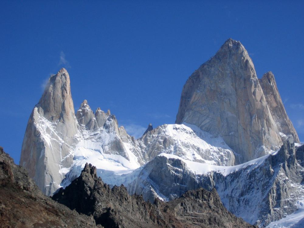Peaks of Cerro Torre in Argentina free photo Peaks of Cerro Torre in Argentina free photo