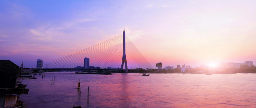 Rama viii bridge cityscape view in Bangkok, Thailand free photo Rama viii bridge cityscape view in Bangkok, Thailand free photo