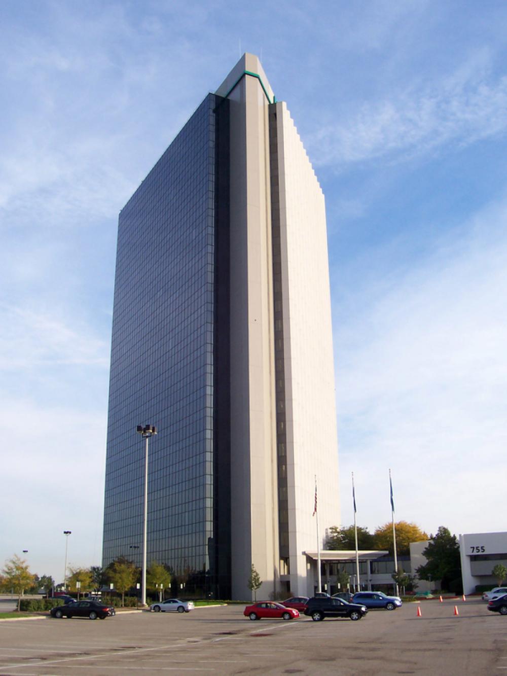 Top of Troy Building in Detroit, Michigan free photo Top of Troy Building in Detroit, Michigan free photo