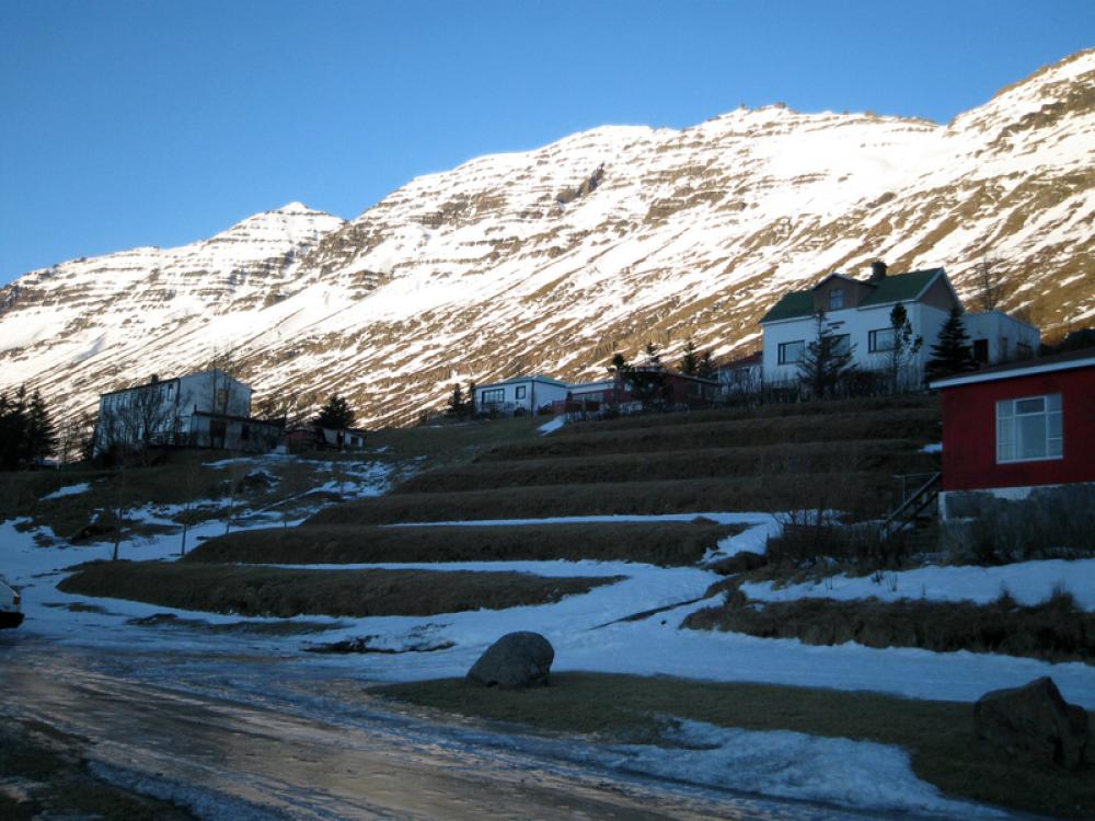 View of Neskaupstaður in Iceland free photo View of Neskaupstaður in Iceland free photo
