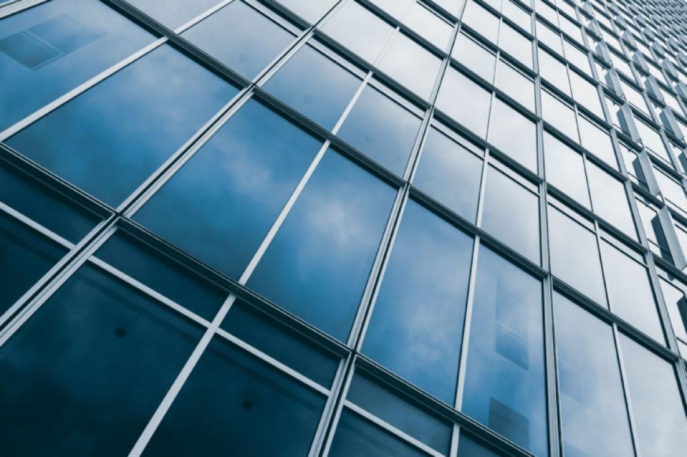 Windows of a modern office building Windows of a modern office building