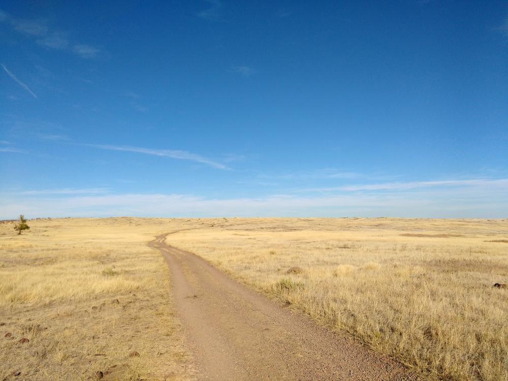 Dirt Road Across Open Prairie Dirt Road Across Open Prairie