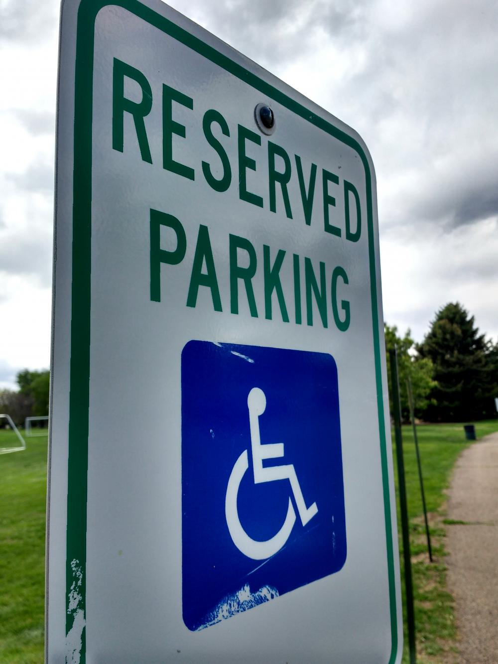 Wheelchair Reserved Parking Sign Wheelchair Reserved Parking Sign