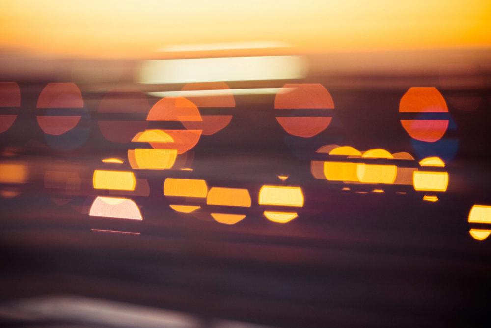 Evening Sunset Abstract City Lights Bokeh Evening Sunset Abstract City Lights Bokeh