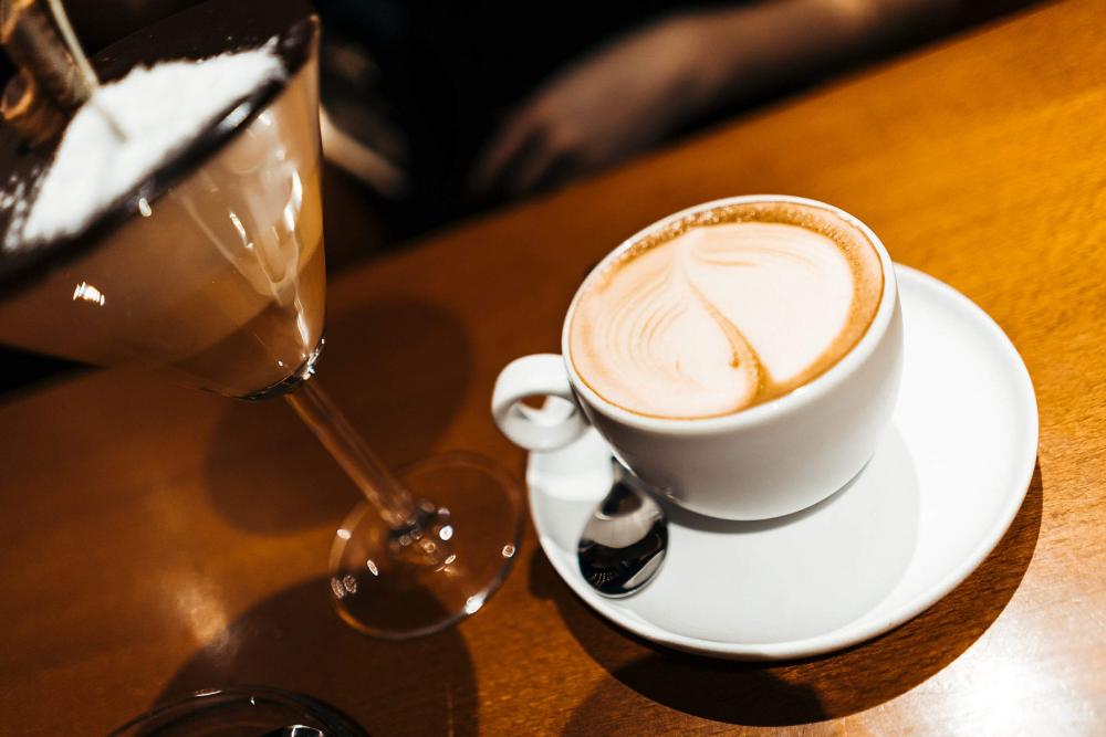 Cup of Coffee in a Bar Cup of Coffee in a Bar