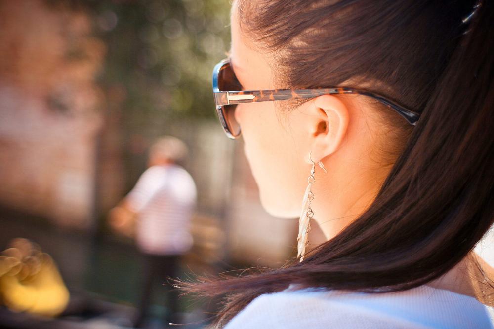 Brunette Wearing Sunglasses Brunette Wearing Sunglasses