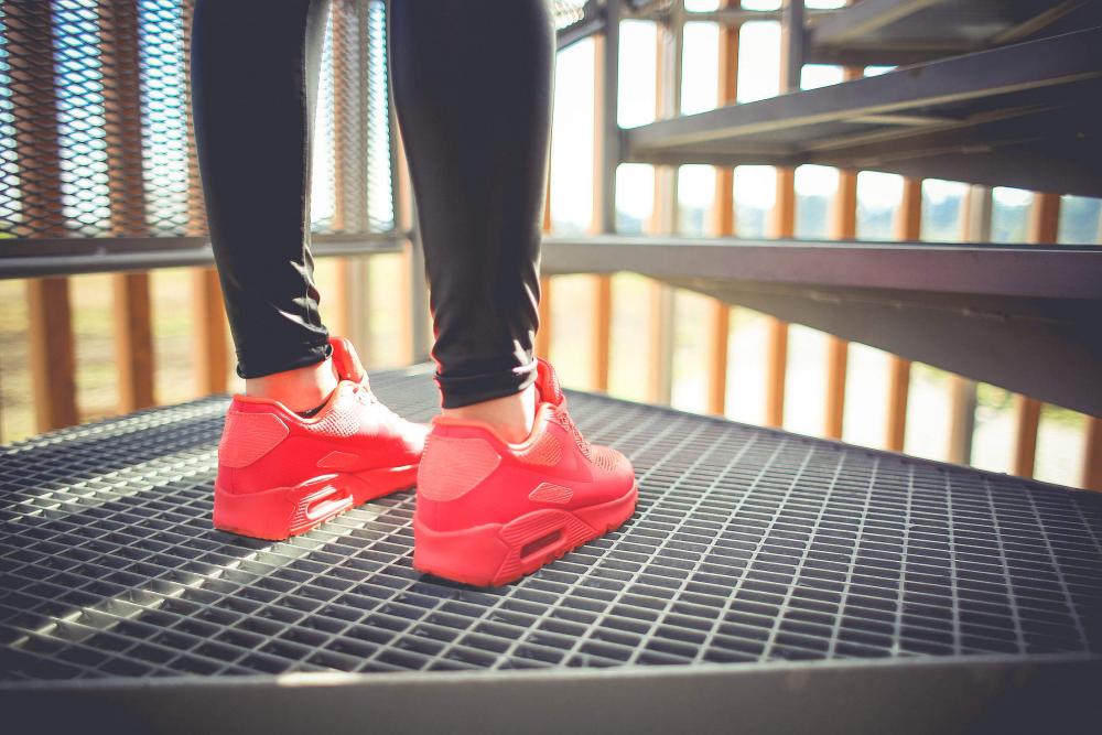 Girl in Pink Running Sport Shoes Girl in Pink Running Sport Shoes