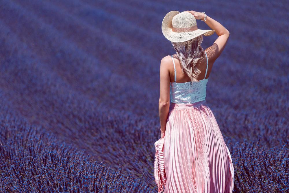 Woman in Lavender Field Woman in Lavender Field