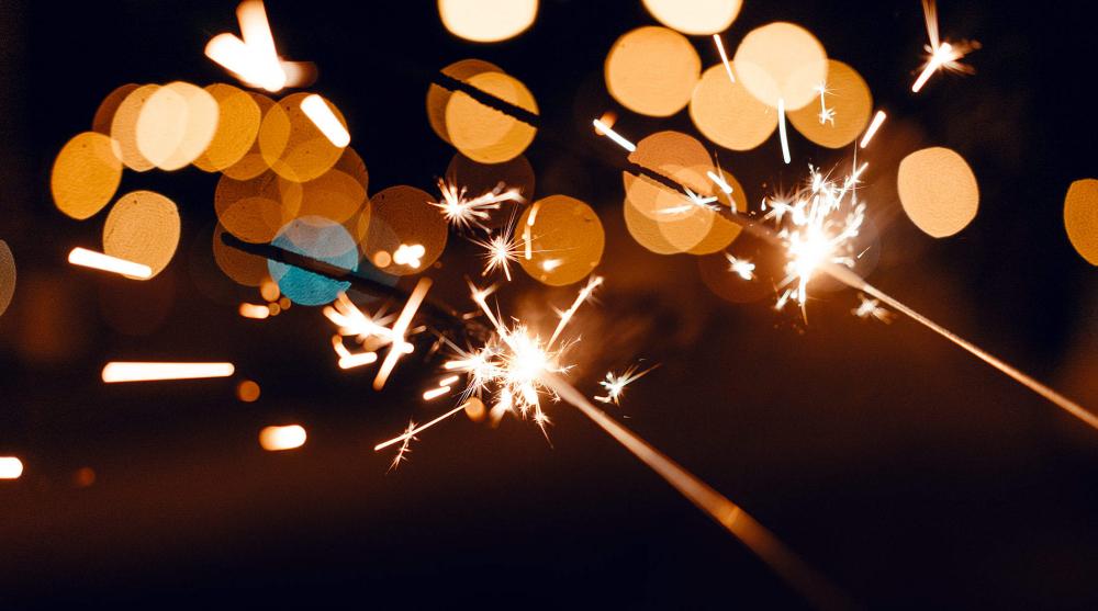 Sparklers with Beautiful Abstract Bokeh Sparklers with Beautiful Abstract Bokeh
