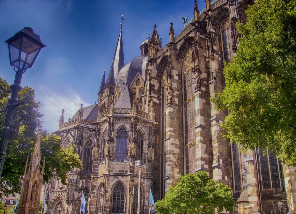 Aachen Germany Church Of Our Lady Building Aachen Germany Church Of Our Lady Building