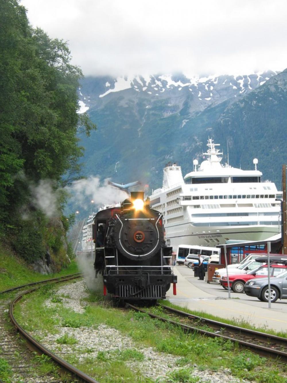 Alaska Skagway Locomotive Steam Locomotive Monument Alaska Skagway Locomotive Steam Locomotive Monument