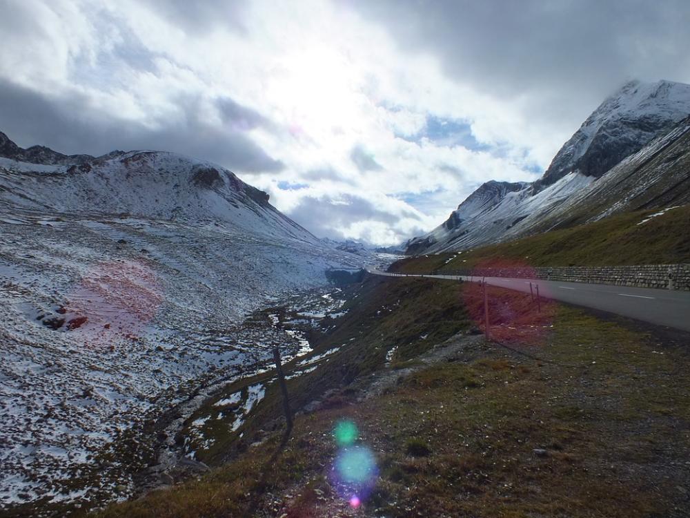 Albula Pass Alpine Winter Autumn Switzerland Snow Albula Pass Alpine Winter Autumn Switzerland Snow