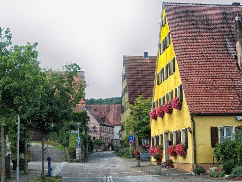 Almannsdorf Bavaria Germany Town Urban Buildings Almannsdorf Bavaria Germany Town Urban Buildings