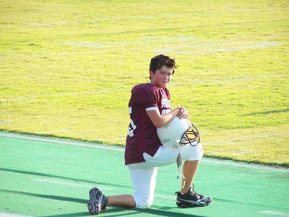 American Football Athlete Teen Boy Person Field American Football Athlete Teen Boy Person Field