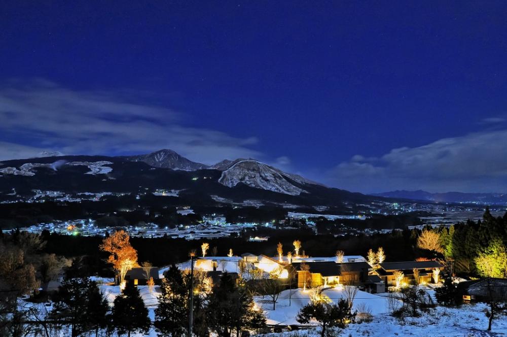 Aso Kumamoto Japan Night Star Volcano Night View Aso Kumamoto Japan Night Star Volcano Night View
