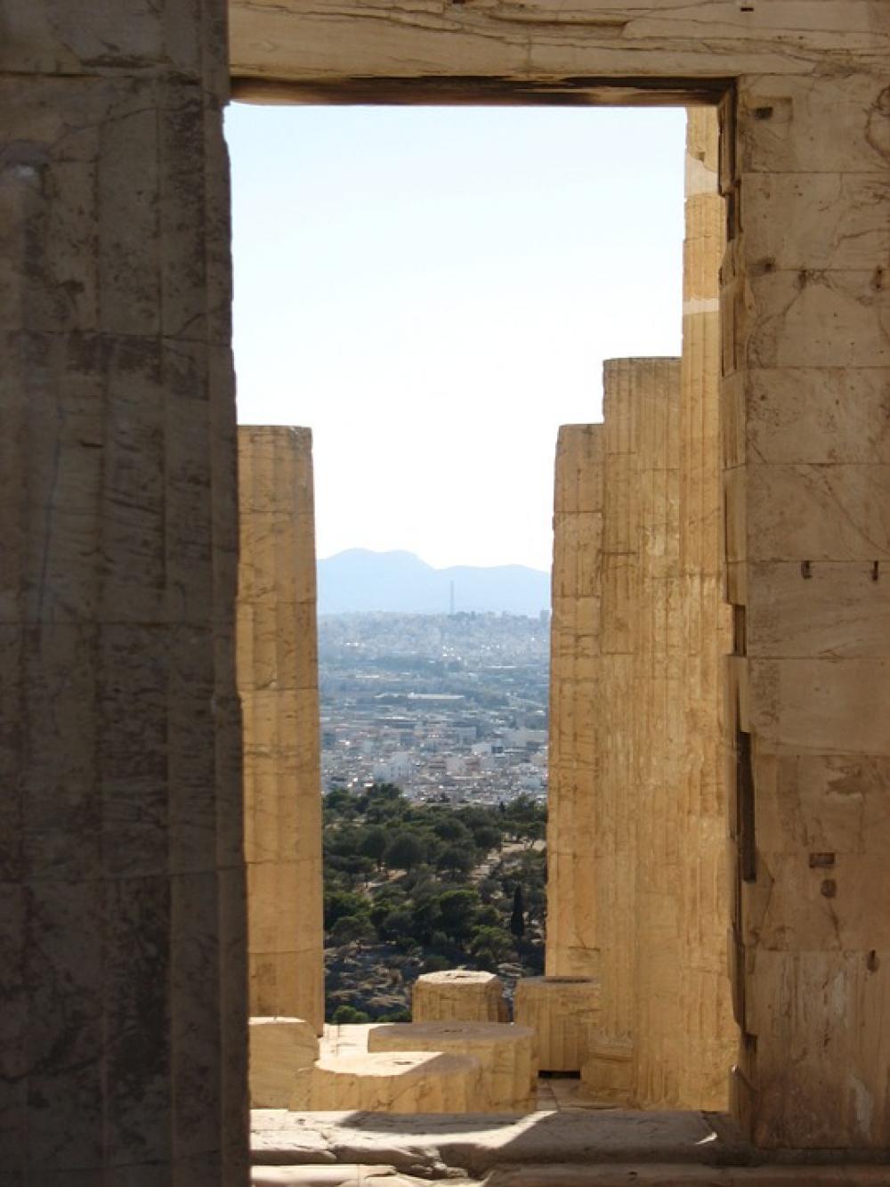 Athens Acropolis Temple Greece Pillars Scenic Athens Acropolis Temple Greece Pillars Scenic
