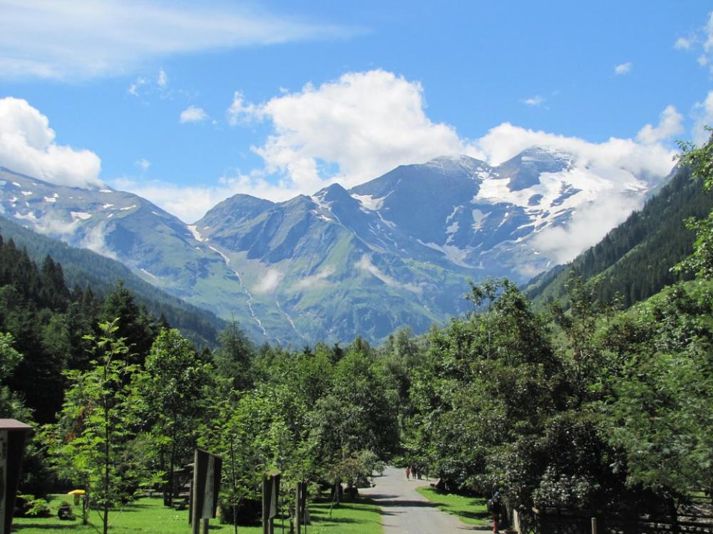 Austria Mountains Sky Blue Clouds Landscape Trees Austria Mountains Sky Blue Clouds Landscape Trees