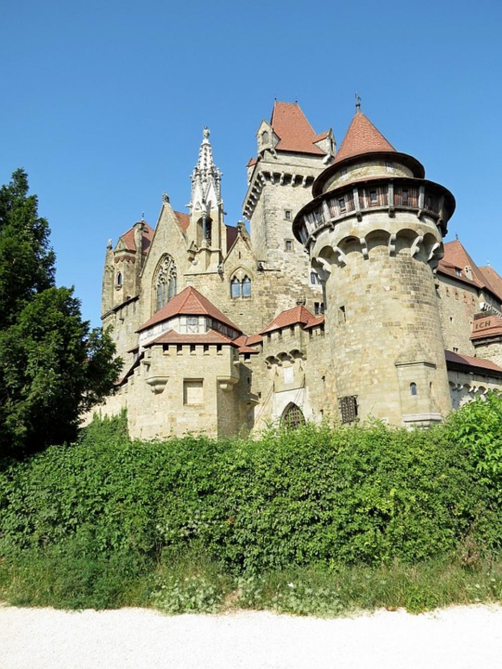 Austria The Medieval Castle Summer Day Austria The Medieval Castle Summer Day