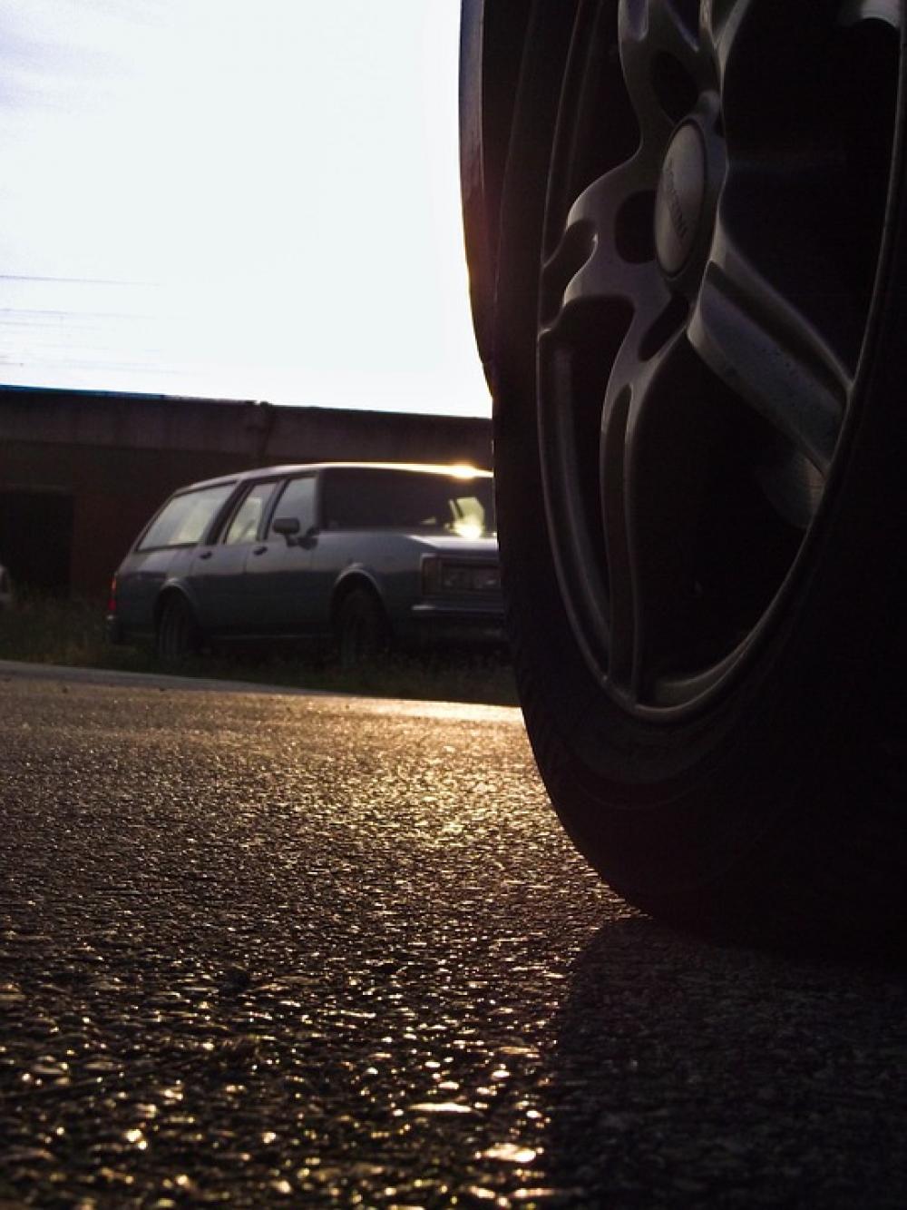 Auto Tires Wheel Parking Auto Macro Road Asphalt Auto Tires Wheel Parking Auto Macro Road Asphalt