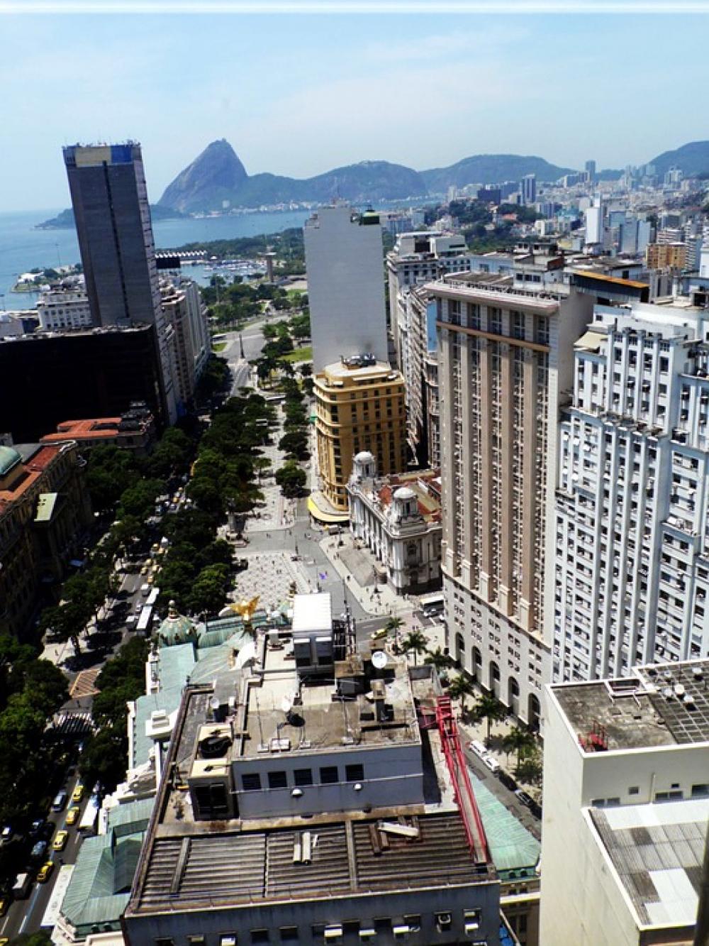 Avenida Rio Branco Buildings City Afternoon Avenida Rio Branco Buildings City Afternoon