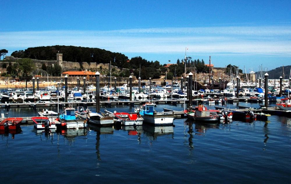 Baiona Galicia Port Sea Jetty Castle Baiona Galicia Port Sea Jetty Castle