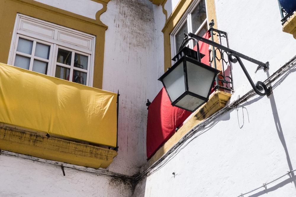Balcony Window Facade Apartment People Balcony Window Facade Apartment People