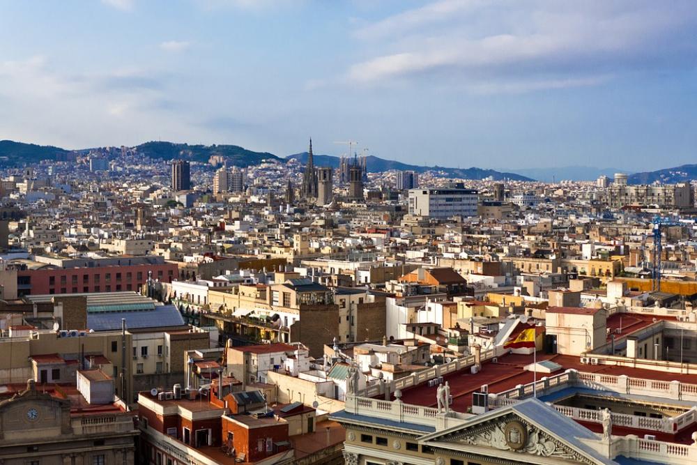 Barcelona Spain City Panorama House Houses Barcelona Spain City Panorama House Houses