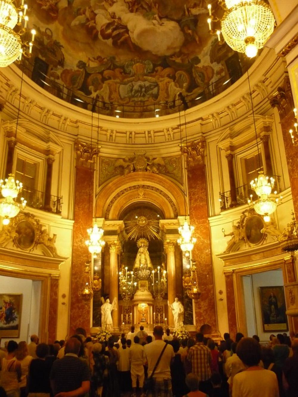 Basilica Inside Gold Mass Valencia Church Old Basilica Inside Gold Mass Valencia Church Old