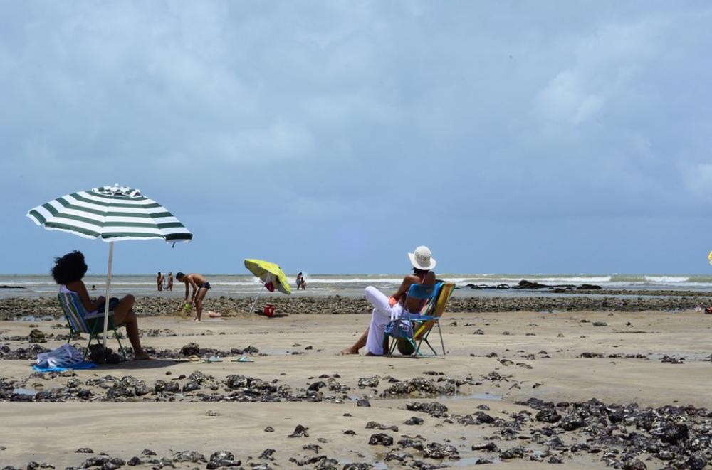 Beach Sand Mar Horizon Ocean Summer People Beach Sand Mar Horizon Ocean Summer People