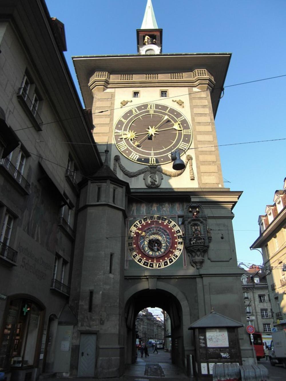 Bern Clock Tower Clock Switzerland Historic Center Bern Clock Tower Clock Switzerland Historic Center