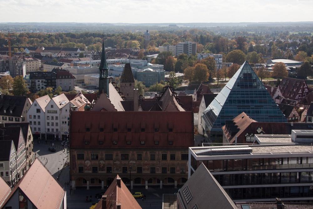 Bird'S Eye View Town Hall Metzgerturm Library Bird'S Eye View Town Hall Metzgerturm Library