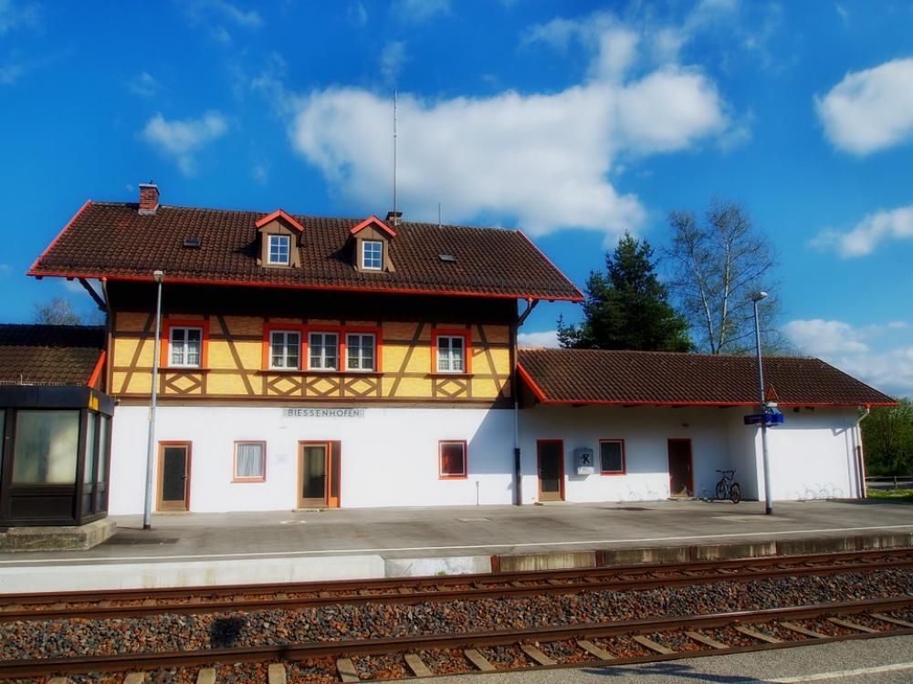 Bissenhofen Germany Bavaria Train Station Depot Bissenhofen Germany Bavaria Train Station Depot