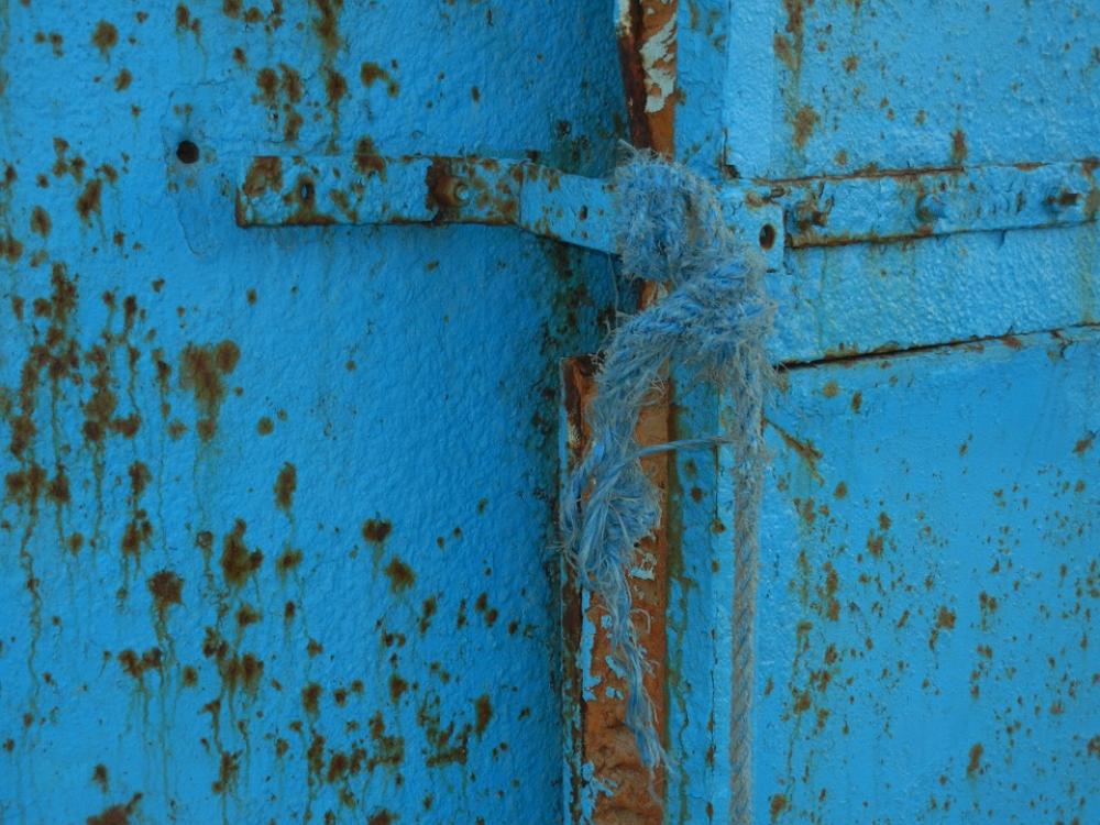 Blue Steel Iron Rust Hinge Rusty Blue Steel Iron Rust Hinge Rusty
