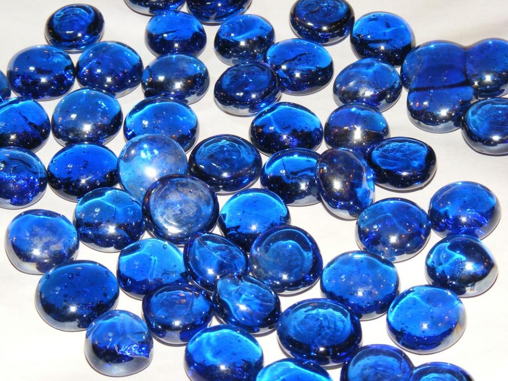 Blue Orange Ornamental Stones White Blue Orange Ornamental Stones White