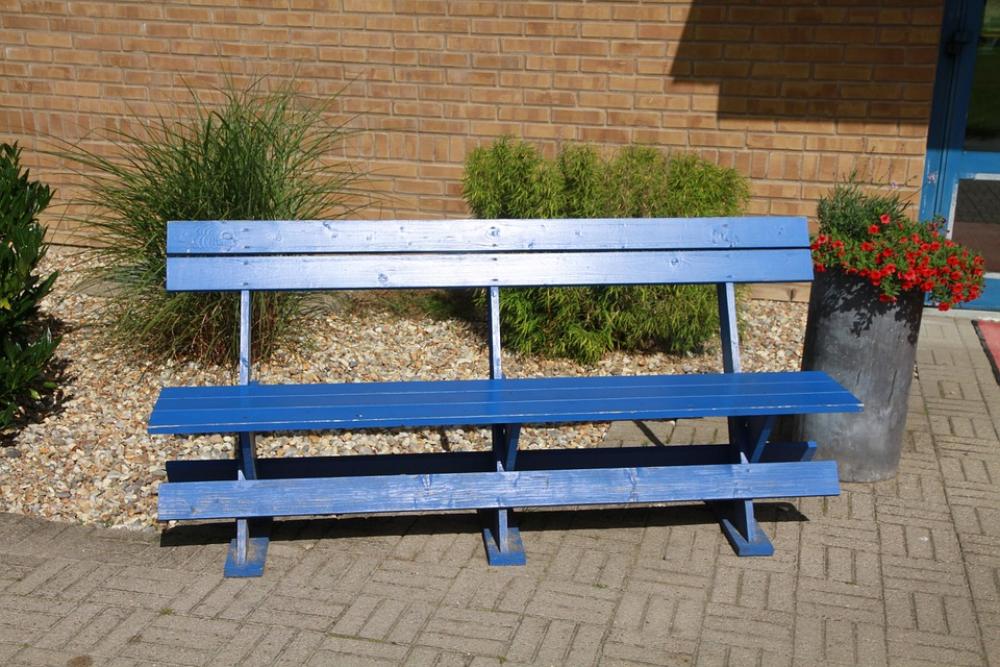 Blue Bench Decorative Stone Lund Blue Bench Decorative Stone Lund