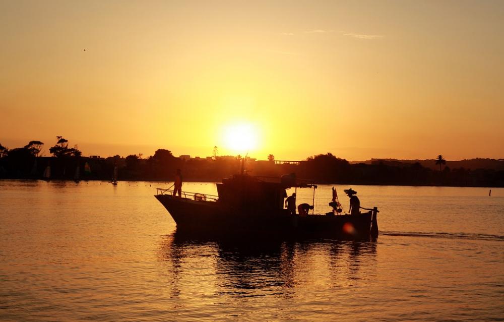 Boat Backlight Water Sea Mediterranean Landscape Boat Backlight Water Sea Mediterranean Landscape