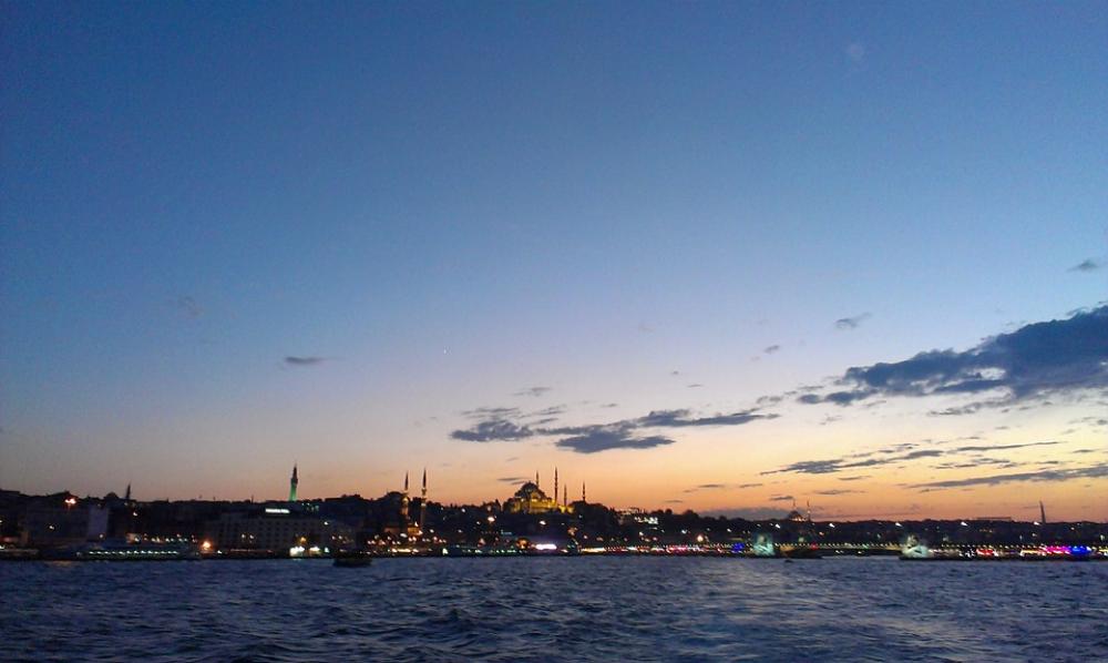 Bosphorus Abendstimmung Sunset Coast Istanbul Sky Bosphorus Abendstimmung Sunset Coast Istanbul Sky