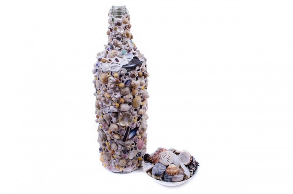 Bottle Seashells Shells Glass Art Sea Decoration Bottle Seashells Shells Glass Art Sea Decoration